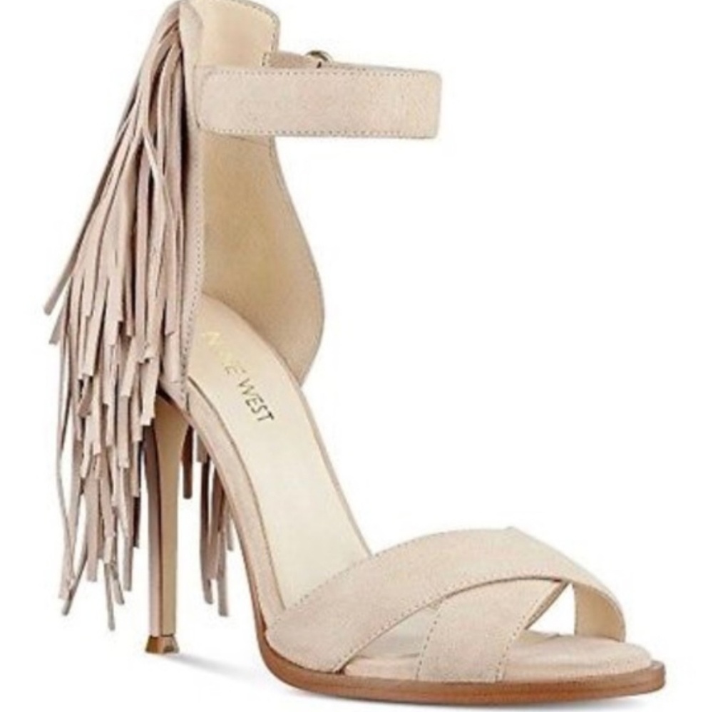 Nine West Hustle Leather Heeled Sandal